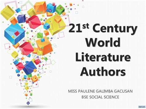 21st Century World Literature Authors