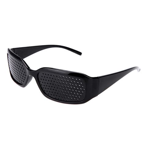 wholesale black pinhole sunglasses anti fatigue vision care pin hole microporous glasses eye