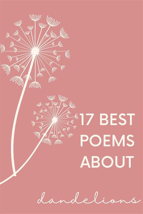 17 Best Poems About Dandelions
