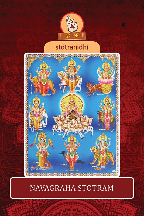 Navagraha Stotram In Hindi On Stotra Nidhi Sanskrit Mantras Hinduism