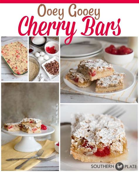 Ooey Gooey Cherry Bars ~ Favorite Pie