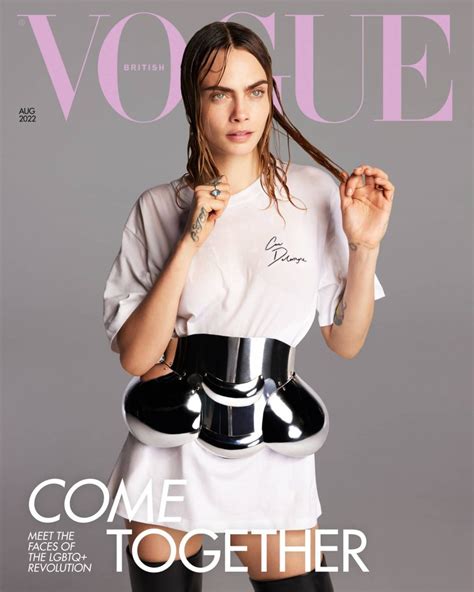 Cara Delevingne Models For British Vogue Alongside 11 Lgbtqia Cover