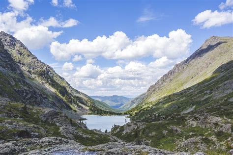 Kuiguk Lake Altai Mountains Russian Landscape Stock Photo Image Of