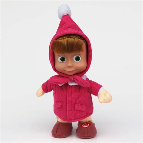Masha Doll Cartoon Martha Marsha Plush Stuffed Soft Toys Pp Cotton Masha Doll Singing Russian