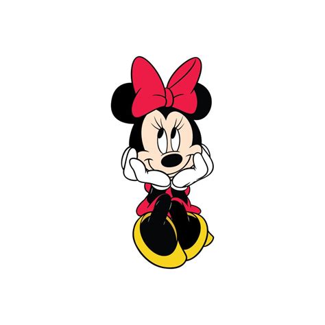 Minnie Mouse Disney Red Dress Sitting Down Digital Download Etsy