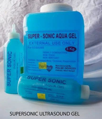 Ultrasound Gel 5 L Super Sonic Aqua Gel Ecg Usg Manufacturer From Kolkata