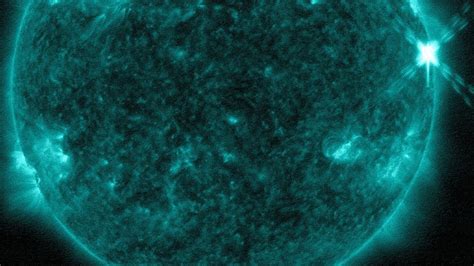 Nasa Captured Images Of Medium Level Light Erupting From The Sun On