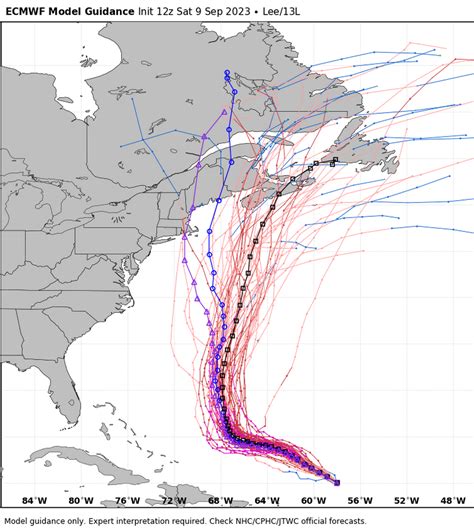 Hurricane Lee Spaghetti Models Track Turn Path FL Keys News