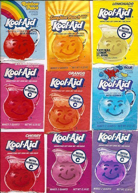 Old Kool Aid Drink Mix Packs B Childhood Memories Kool Aid Childhood