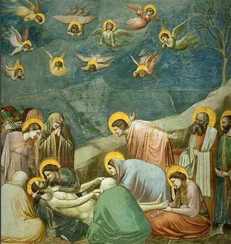 El Descendimiento De La Cruz Giotto Pinturas Arte Italiano