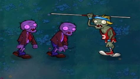 2 Normal Zombies Vs 1 Pole Vaulting Zombie Fight Plants Vs Zombies