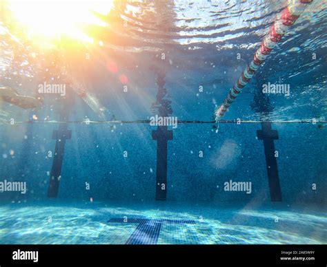 View Of Poll Underwater Sunlight Through Water Stock Photo Alamy