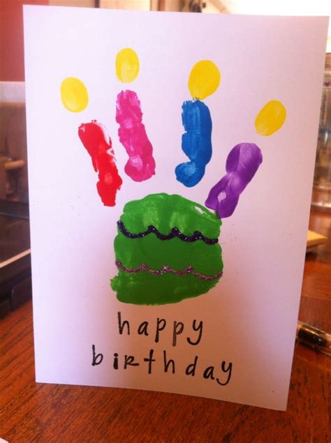 Hand And Footprint Birthday Cards Birthdayzc