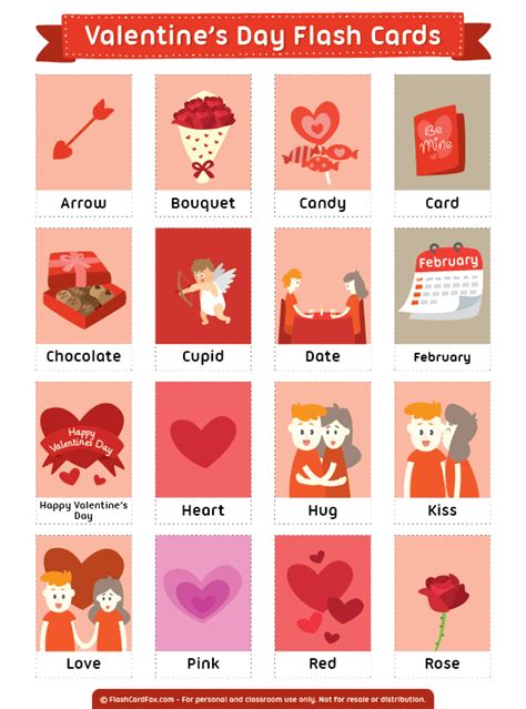 Printable Valentine S Day Flash Cards Artofit