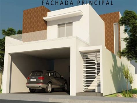 De frente x 20 mts fondo con un área total de 120 m2. Fachadas de Casas Modernas: enero 2012