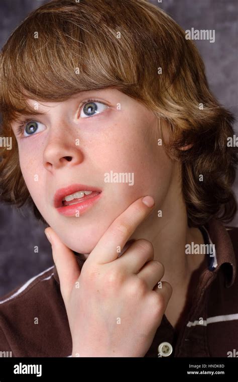 Smiling Teen Boy Stock Photo Alamy