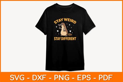 Stay Weird Stay Different Svg Design So Fontsy