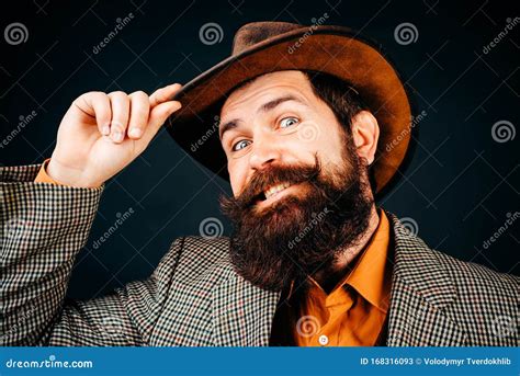 Handsome Bearded Polite Man Is Happy To See Someone Men Style And