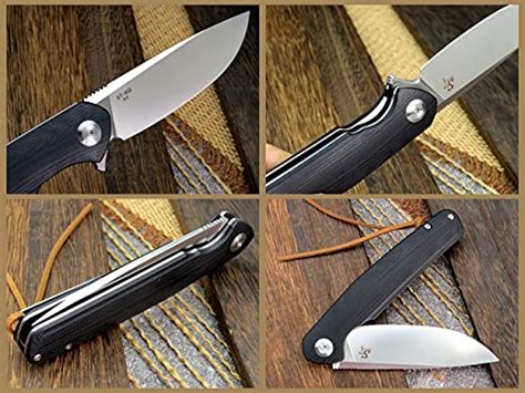 Sitivien St102 Folding Knife D2 Steel Bladeg10 Handle Pocket Knife