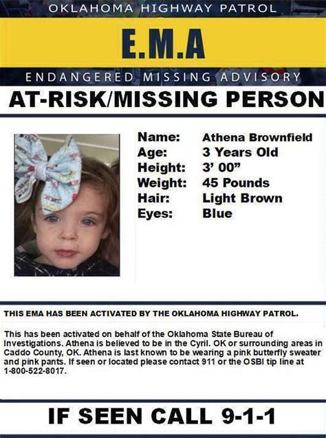 Athena Brownfield Missing Oklahoma Girl Beaten To Death And Buried On