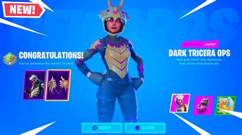 Claim Your Free Dark Tricera Ops Now Fortnite Battle Royale Youtube