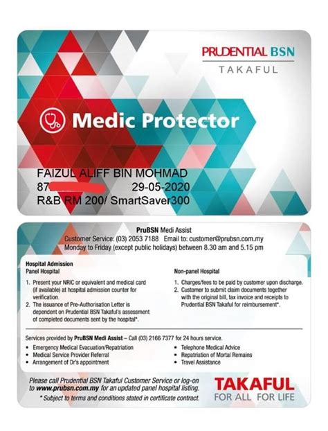Please do ask me any questions regarding medical card, education fund, retirement plan, saving plan & business insurance. Medical Card Prudential Bsn Takaful - Home | Facebook