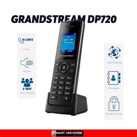Teléfono Inalámbrico Ip Dect Grandstream Dp720 Voip Smart Universe Sa