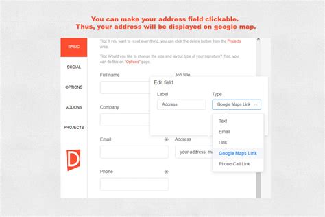 Email Signature Template Clickable Editable Custom Gmail 572065