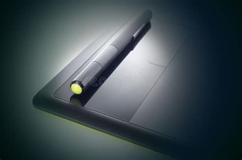Electronic Tablet And Pen For Graphic Artist Stock Image Image Of