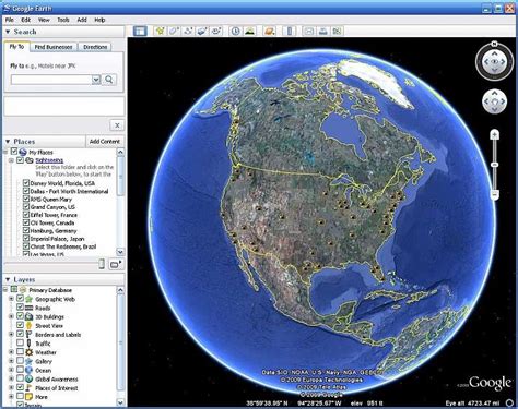 You can select customizations for any map aspects you want, such as 2. Google Earth Download