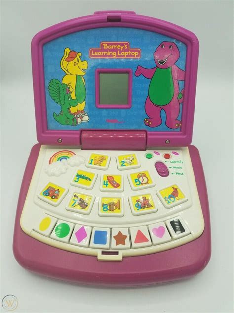 Barneys Learning Laptop Lyons Group Toy Barney The Dinosaur Tested