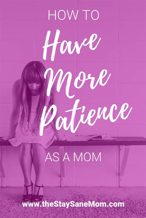 how to have more patience as a mom stay sane mom