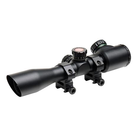 Truglo Compact Shotgun Scope 4x 32mm Diamond Reticle With Rings
