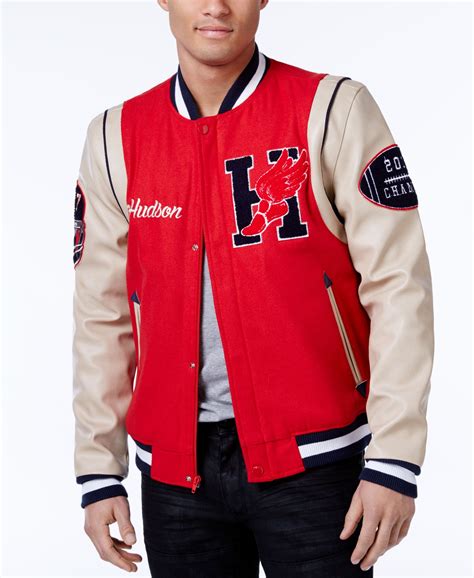 Hudson Nyc Mens Wingfoot Champion Varsity Jacket Varsity Jacket