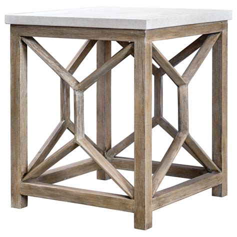 Uttermost Accent Furniture Occasional Tables Catali Stone End Table