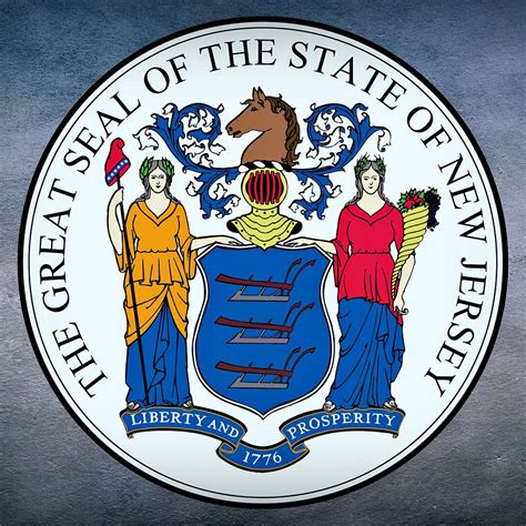 New Jersey State Seal Digital Art By Movie Poster Prints Fine Art America