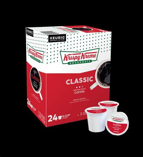 Krispy Kreme Classic K Cup Coffee Pods Medium Roast 24 Count For