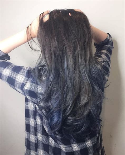 The 25 Best Blue Hair Highlights Ideas On Pinterest Brown Hair Blue