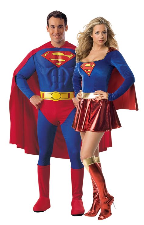 Déguisement Couple Superman Et Supergirl™ Costumes De Couple Pour Halloween Deguisement