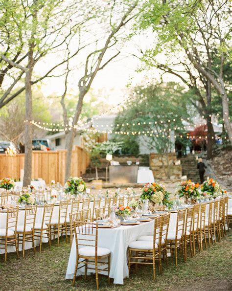 We have collected and featured the best backyard wedding ideas and photos for inspiration when planning your backyard wedding. Outdoor Wedding Long Tables Archives - Weddings Romantique