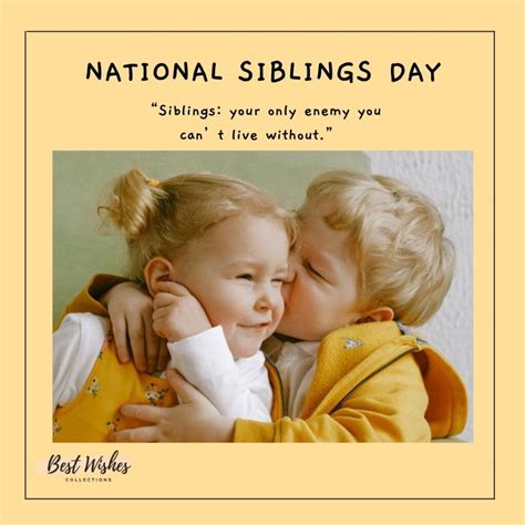National Siblings Day Quotes And Wishes