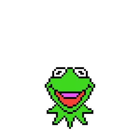 Editing Kermit The Frog Here Free Online Pixel Art Drawing Tool