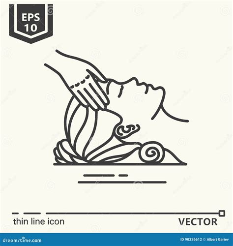 One Icon Head Massage Stock Illustration Illustration Of Head 90336612