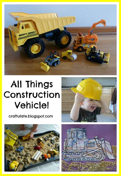 All Things Construction Vehicle! | Construction crafts, Preschool construction, Construction 