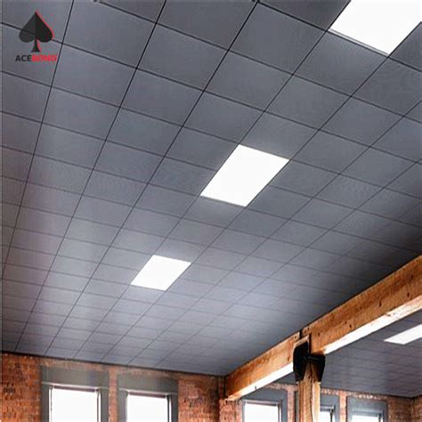 Metal Ceiling System Non Perforated Lay On Ceiling Tiles For Office