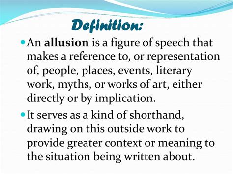 PPT - ALLUSIONS PowerPoint Presentation, free download - ID:2454877