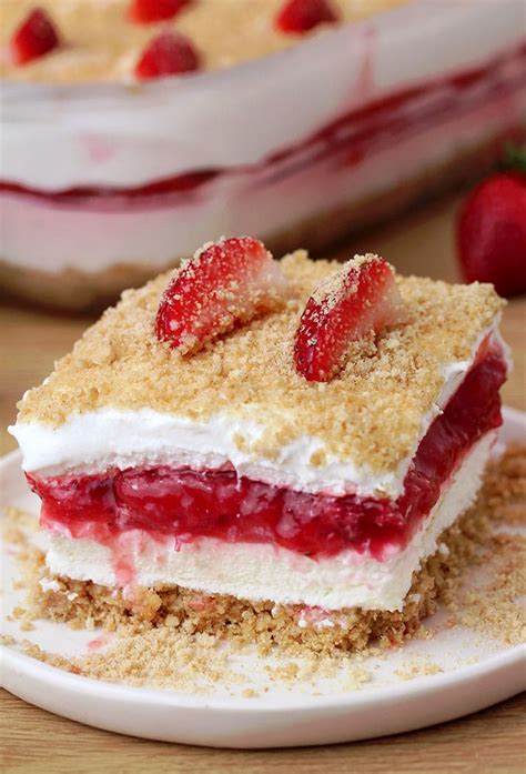 Strawberry Yum Yum Quick And Easy Recipe For No Bake Layered