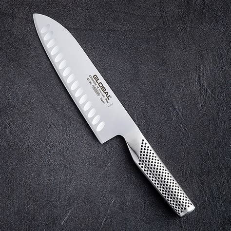 Global Classic 7 Santoku Knife With Fluted Edge Stainless Steel