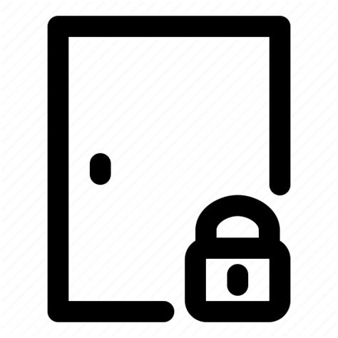 Block Lock Locked Door Safety Icon Download On Iconfinder