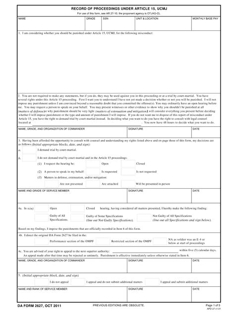 Da 2627 Pdf Fill Out And Sign Online Dochub